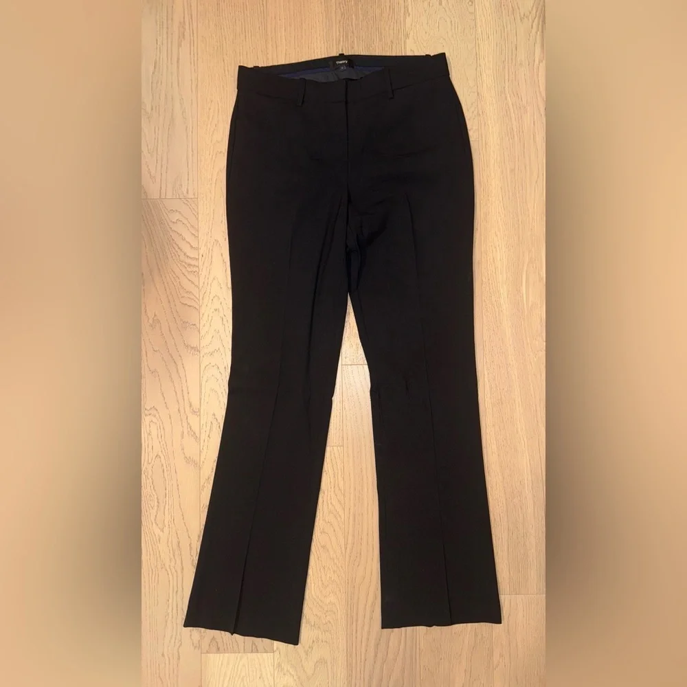 Theory Black Flare Women's Pants - Picture 4 of 7